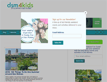 Tablet Screenshot of dsm4kids.com